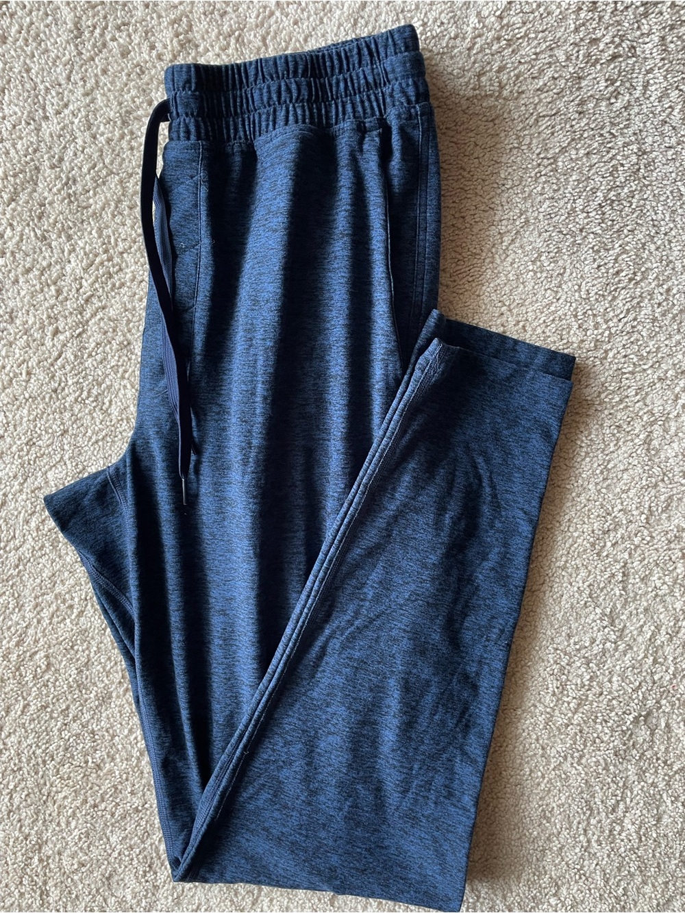 Outdoor voices Men's Navy Knit Drawstring Pants pockets Workout Gym Running M